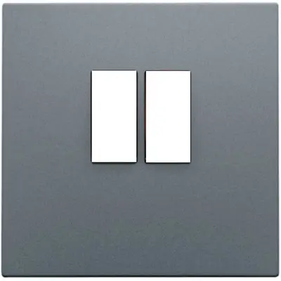 Niko centraalplaat 1-voudig voor mono luidspreker aansluitdoos blue grey coated (220-69801)