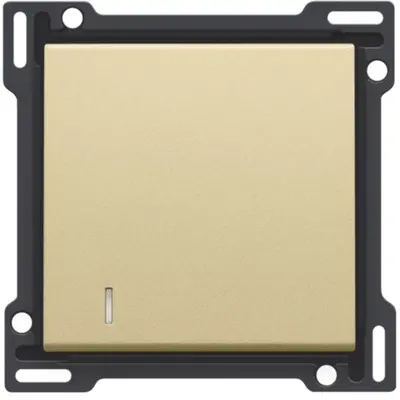 Niko schakelwip enkelvoudig met controlevenster gold coated (221-60005)