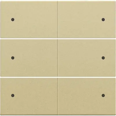 Niko afwerkingsset voor 6-voudige potentiaalvrije drukknop 24 V met LED's gold coated (221-60150)