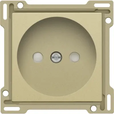 Niko afdekplaat voor wandcontactdoos zonder randaarde gold coated (221-66501)