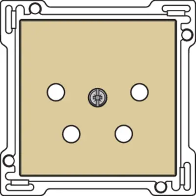 Niko centraalplaat telefoon 4-polig gold coated (221-69010)