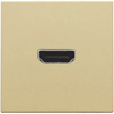 Niko afwerkingsset met HDMI naar HDMI aansluiting gold coated (221-69417)