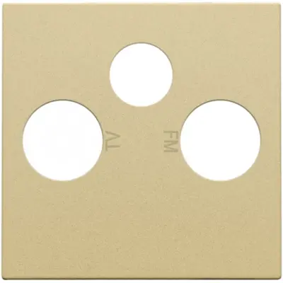 Niko centraalplaat coax/sat gold coated (221-69551)