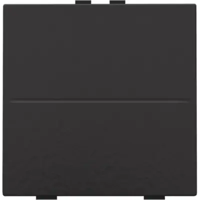 Niko enkelvoudige toets voor draadloze schakelaar met twee toetsen piano black coated (200-00001)