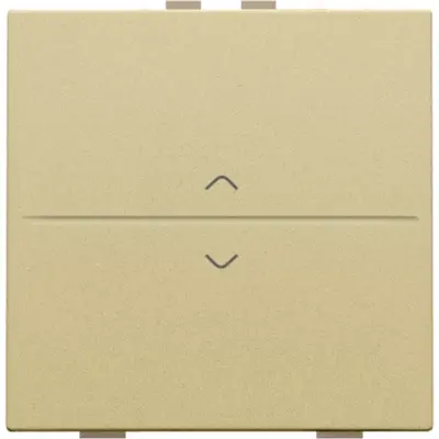 Niko enkelvoudige toets met pijlsymbolen voor draadloze schakelaar met twee toetsen gold goated (221-00004)