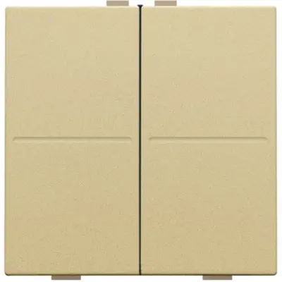 Niko tweevoudige toets voor draadloze schakelaar gold coated (221-00007)