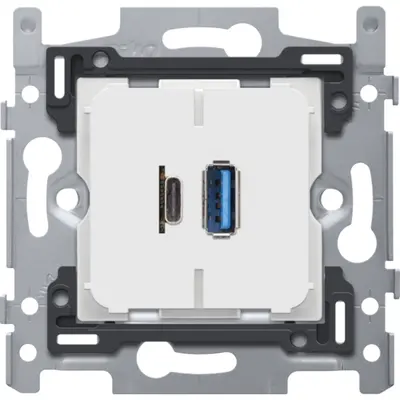 Niko dubbele smart USB-A en USB-C lader 3500ma (420-00513)