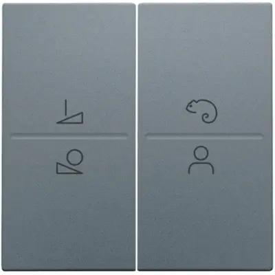 Niko afwerkingsset voor ledbediening met draadloze schakelaar blue grey coated (220-90002)
