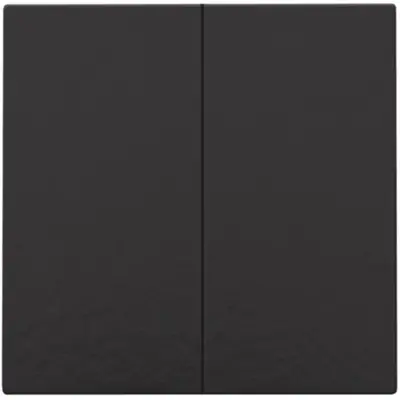 Niko afwerkingsset voor dubbele elektronische schakelaar piano black coated (200-31004)