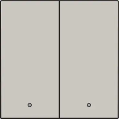 Niko afwerkingsset met lens voor dubbele elektronische schakelaar light grey (102-32004)