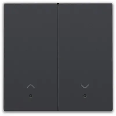 Niko afwerkingsset met lens voor elektronische rolluikschakelaar anthracite coated (122-32006)