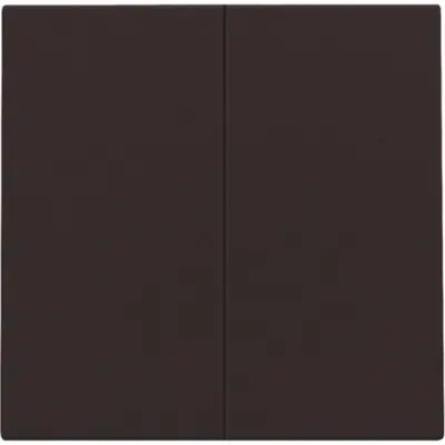 Niko afwerkingsset voor dubbele elektronische schakelaar dark brown coated (124-31004)