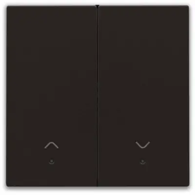 Niko afwerkingsset voor elektronische rolluikschakelaar dark brown coated (124-31006)