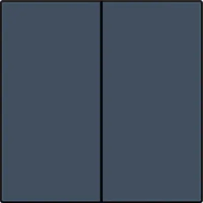 Niko afwerkingsset voor dubbele elektronische schakelaar blue grey coated (220-31004)