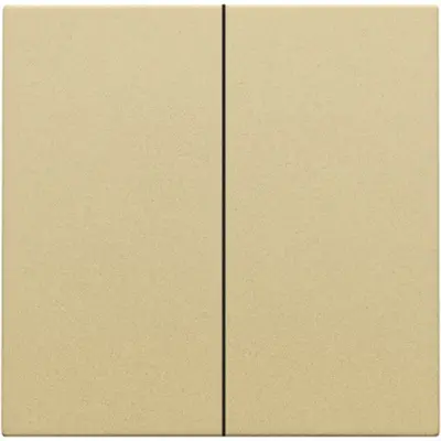 Niko afwerkingsset voor dubbele elektronische schakelaar gold coated (221-31004)
