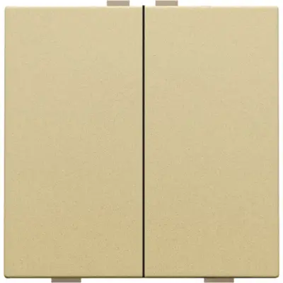 Niko drukknop 2-voudig voor Niko Home Control gold coated (221-51002)