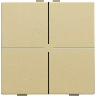 Niko drukknop 4-voudig voor Niko Home Control gold coated (221-51004)