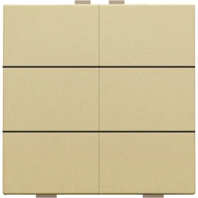 Niko drukknop 6-voudig voor Niko Home Control gold coated (221-51006)