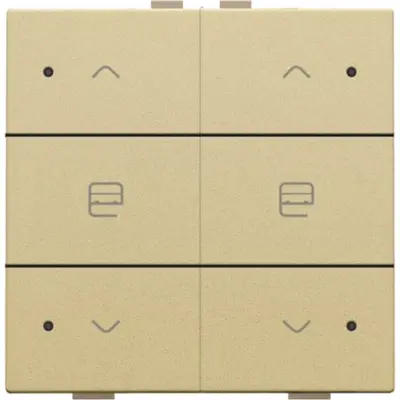 Niko jaloeziebediening 2-voudig voor Niko Home Control gold coated (221-51036)