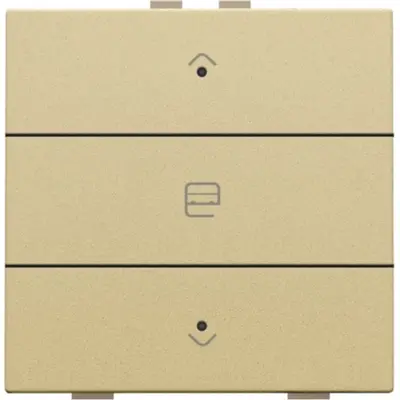 Niko jaloeziebediening 1-voudig met LED voor Niko Home Control gold coated (221-52033)