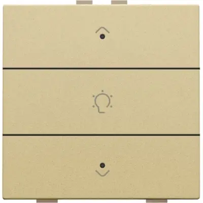 Niko dimbediening 1-voudig met LED en symbool voor Niko Home Control gold coated (221-52043)