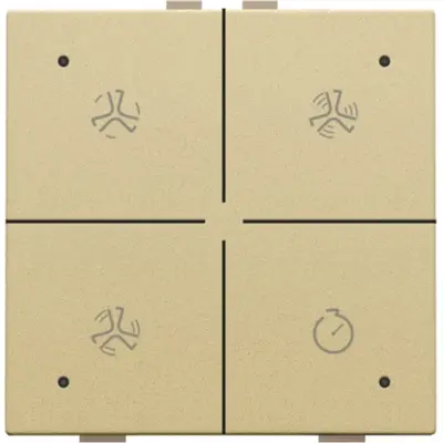 Niko ventilatiebediening met LED voor Niko Home Control gold coated (221-52054)