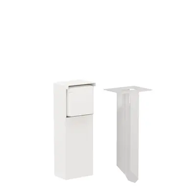 Niko Hydro tuinpaal met grondpin en 1-voudige wandcontactdoos randaarde wit (701-36815)