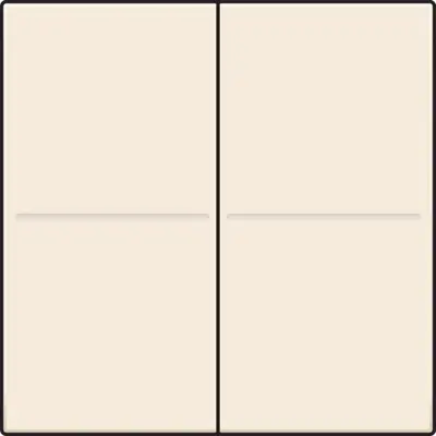 Niko tweevoudige toets voor draadloze wandzender cream (100-00060)