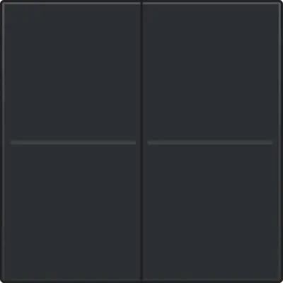 Niko tweevoudige toets voor draadloze dimschakelaar black coated (161-00060)