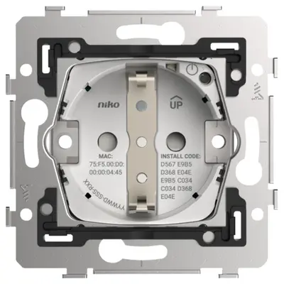 Niko Zigbee geconnecteerd schakelbaar randaarde stopcontact voor Niko Home Control (170-34605)