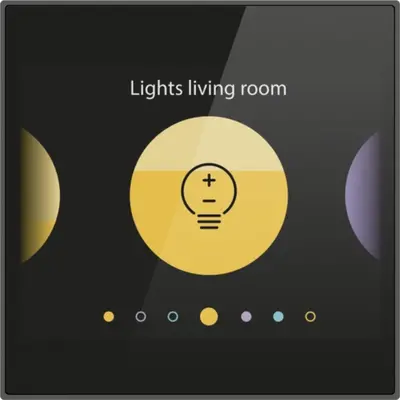 Niko Digital Black geconnecteerd en personaliseerbaar bedieningsscherm voor Niko Home Control 230V (551-18001)