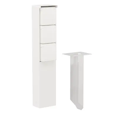 Niko Hydro tuinpaal met grondpin en wandcontactdoos 3-voudig randaarde wit (701-36835)