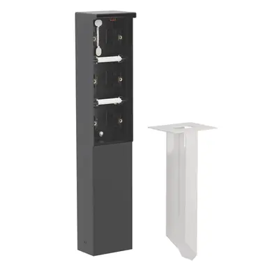 Niko Hydro tuinpaal 3-voudig leeg met grondpin zwart (761-36830)