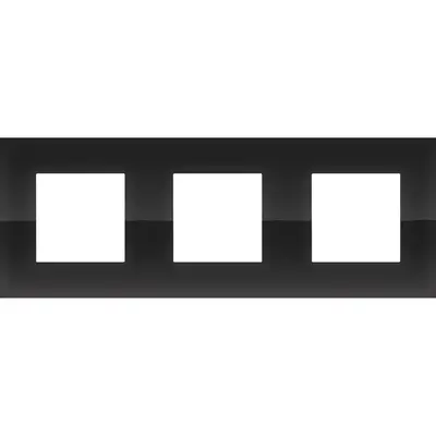 Niko afdekraam 3-voudig Pure liquid black (242-76700)