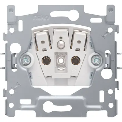 Niko wandcontactdoos met penaarde insteekklemmen en klauwen (170-33105)