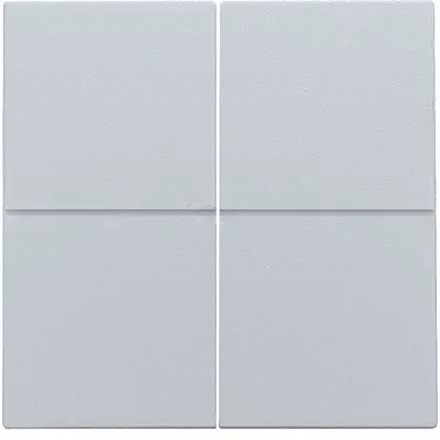 Niko afwerkingsset voor viervoudige schakelaar sterling coated (121-31008)