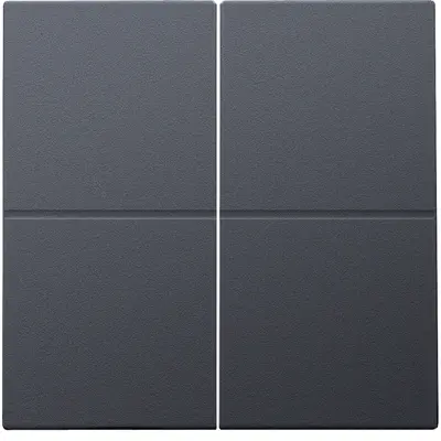 Niko afwerkingsset voor viervoudige schakelaar anthracite coated (122-31008)