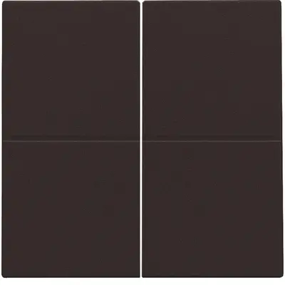 Niko afwerkingsset voor viervoudige schakelaar dark brown coated (124-31008)