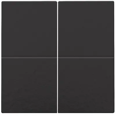 Niko afwerkingsset voor viervoudige schakelaar piano black coated (200-31008)