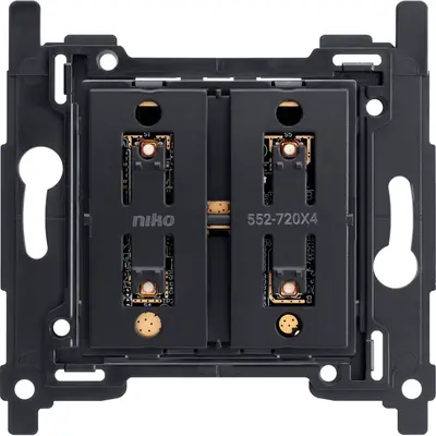 Niko Zigbee draadloze viervoudige schakelaar incl. sokkel met batterij (552-72004)