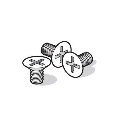 Niko poedergelakte reserveschroef voor tuinpaal Hydro wit (701-36099)