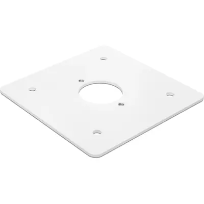 Niko poedergelakte grondplaat voor spuitwaterdichte tuinpaal wit (701-36709)