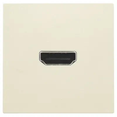 Niko afwerkingsset met HDMI naar HDMI aansluiting cream (100-69417)