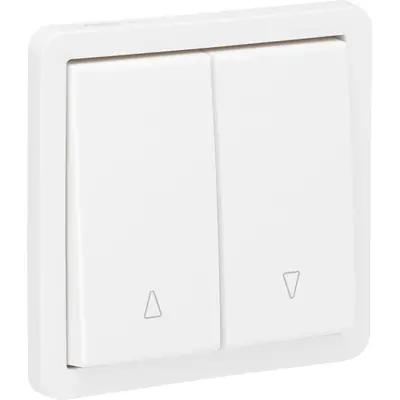 Niko Hydro jaloezie-rolluik drukknop elektrisch gescheiden schroefklemmen 10A wit (701-35910)