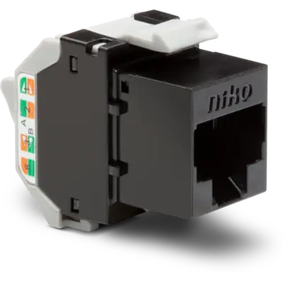 Niko RJ45 data connector UTP CAT6A tot 500 MHz PoE-geschikt (650-45072)