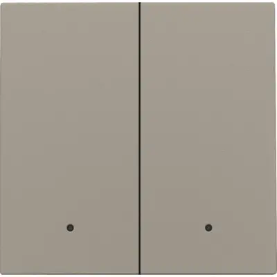 Niko afwerkingsset met lens voor dubbele elektronische schakelaar bronze coated (123-32004)
