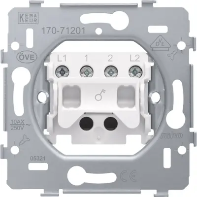 Niko 2-polige schakelaar schroefklemmen (170-71201)