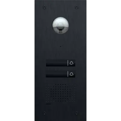 Niko videobuitenpost voor Niko Home Control met 2 verlichte aanraaktoetsen (550-22012)