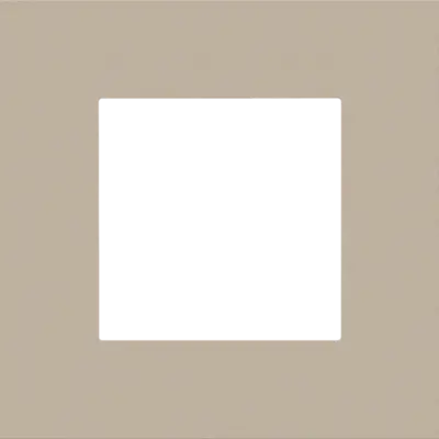 Niko afdekraam 1-voudig Pure steel champagne coated (166-76100)