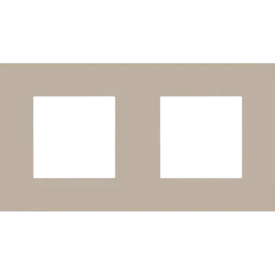 Niko afdekraam 2-voudig Pure steel champagne coated (166-76800)